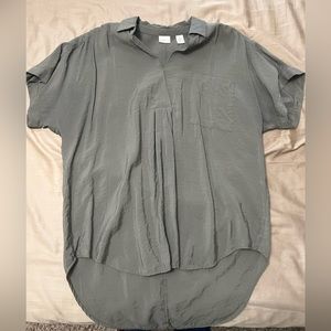 Westbound Oversized Collared Blouse - M